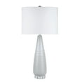 thumbnail image 4 of Watch Hill  29'' Ashley Ceramic Linen Shade Grey Table Lamp, 4 of 5