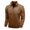 Khaki, variant on Stamzod Mens Pullover Sweatshirt 1/4 Zipper Wrinkle Free Mock Neck Golf Shirts Long Sleeve Warm Fall Winter Workout Shirts Vintage Streetwear