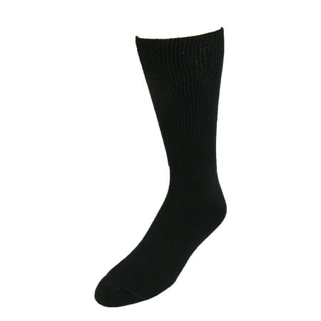 Size Large Mens Cotton Mid Calf Athletic Socks,