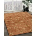 thumbnail image 3 of Ahgly Company Machine Washable Indoor Rectangle Contemporary Orange Red Area Rugs, 7' x 9', 3 of 7