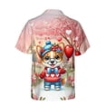 thumbnail image 2 of Happy Valentine’s Day Adorable Corgi Puppy Holding Heart Balloon Hawaiian Shirt Breathable Summer Unisex Merch Welsh Corgi Dog Lover Gifts Idea - 00030, 2 of 6