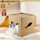 thumbnail image 5 of Scratch-Pad Cat Cardboard House: Fun Play & Home Decor for Cats, Ideal for Birthdays & Bunny Small Animals Hideout, 5 of 5