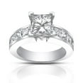 thumbnail image 4 of 4.50 Ct Princess Cut Diamond Engagement Ring Set In Channel Setting, 4 of 7
