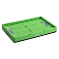 Folding Plastic Storage Crate Green
