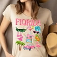 thumbnail image 4 of Colorful Florida Travel Shirt – Flamingo, Palm, and Margarita Beach Tee , Royal, Size 5XL, 4 of 6