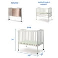 thumbnail image 7 of Delta Children Folding Portable Baby Mini Crib with 1.5-inch Mattress, White, 7 of 7