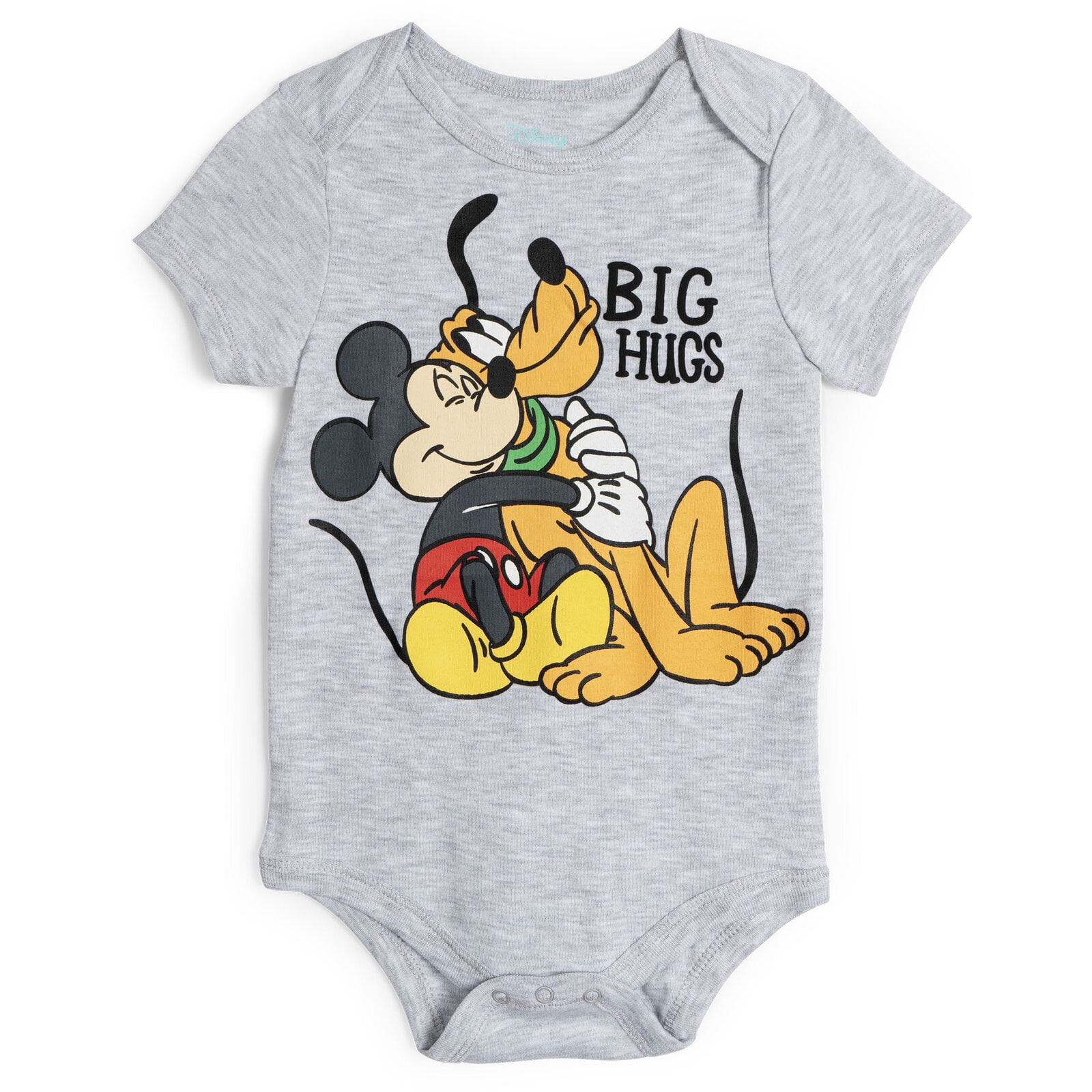Disney Mickey Mouse Baby Boy or Girl 5-Pack One Piece Bodysuits Yellow Red Grey Multi