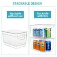 6 Pack Clear Plastic Storage Bins with Lids, Vtopmart Pantry Organizer Bins, for