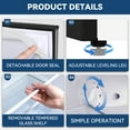 thumbnail image 6 of Freezer 3.2 Cu ft Two Door Mini Fridge with Freezer, Stainless Steel, E-Star, 6 of 7