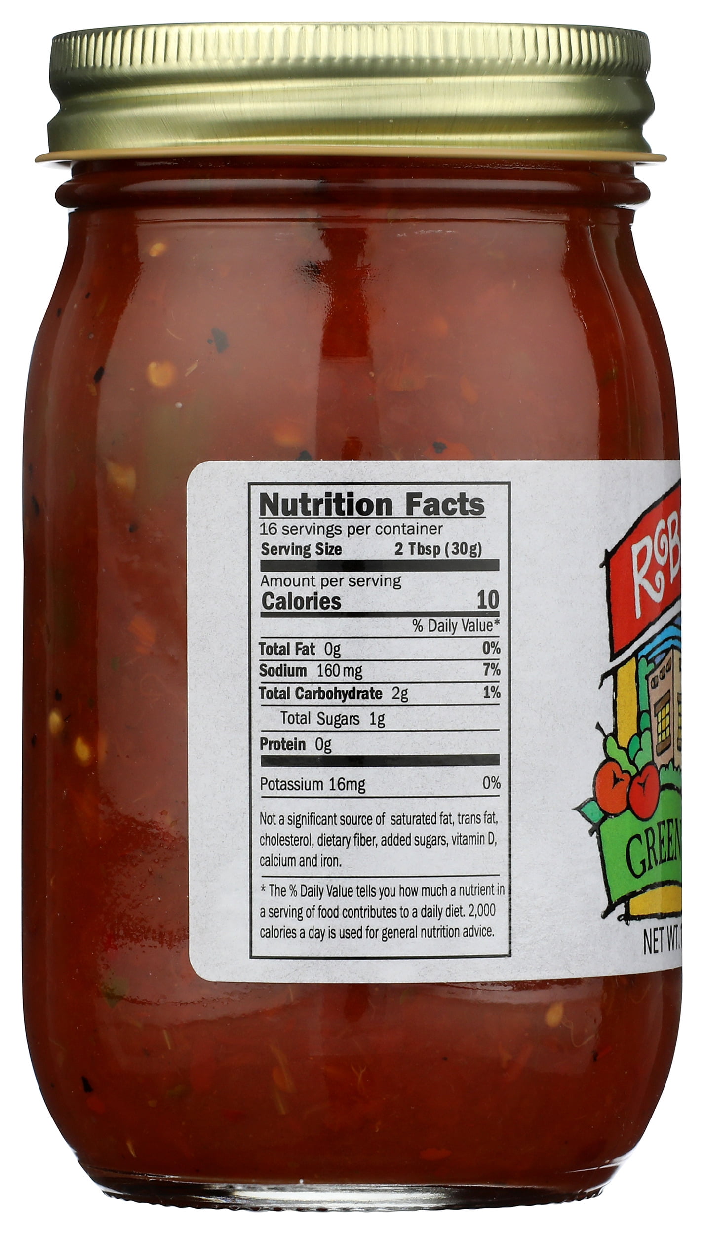 Roberto's Hot Green Chili Salsa, 16 oz, Fresh Gourmet Blend