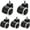 White, variant on Gamvdout Plate Casters Office Chair Casters Universal Swivel Furniture Casters Crib Casters Silent Replacement Wheels 5 Pcs