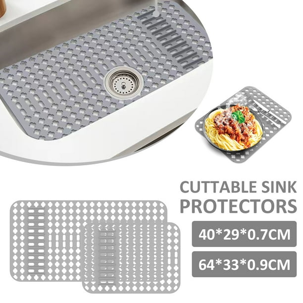 GORWARE Silicone Sink Protector kitchen Sink Mats Grid Accessory