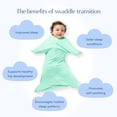 thumbnail image 5 of SleepingBaby Zipadee-Zip Transition Swaddle for Self-Soothing & Better Sleep, Mint, Small (4-8 Months), 5 of 9