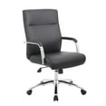 thumbnail image 1 of Pemberly Row Chaise de Conférence Exécutive Contemporaine Noire, 1 of 1