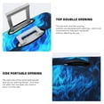 thumbnail image 5 of Lsque Ice Blue Fire Wolf Printed Luggage Cover, Travel Luggage Protector,Scratch and Dirt Resistant, Fits 18-32 Inch Luggage - Large, 5 of 9