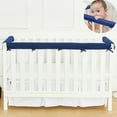 3 Piece Crib Bumpers Pads, Soft BiteProof Safe Teething Protection