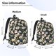 thumbnail image 2 of Disketp Flowers Mochila de Lona Estampada, Mochila Escolar de Viaje Ligera para Estudiantes y Portátil-Medium, 2 of 5
