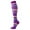 Purple, variant on WREESH Unisex Long Tube Socks for Men and Women, Outdoor Comfort Breathable Personality Knee-High Socks Black
