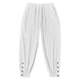 thumbnail image 5 of Plus Size Men's Cotton Loose Casual Drawstring Elastic Waist Sports Pants, Sweatpants, Joggers, Solid Color with Pockets, Straight Leg Comfort Fit, Quick Dry Breathable, Gym, 5 of 9