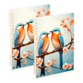 thumbnail image 6 of Couple Bird on Branch Spiral Journal Notebook College Ruled Notebook 8.3" x 5.7" A5 Lined Thick Paper Page, 6 of 6