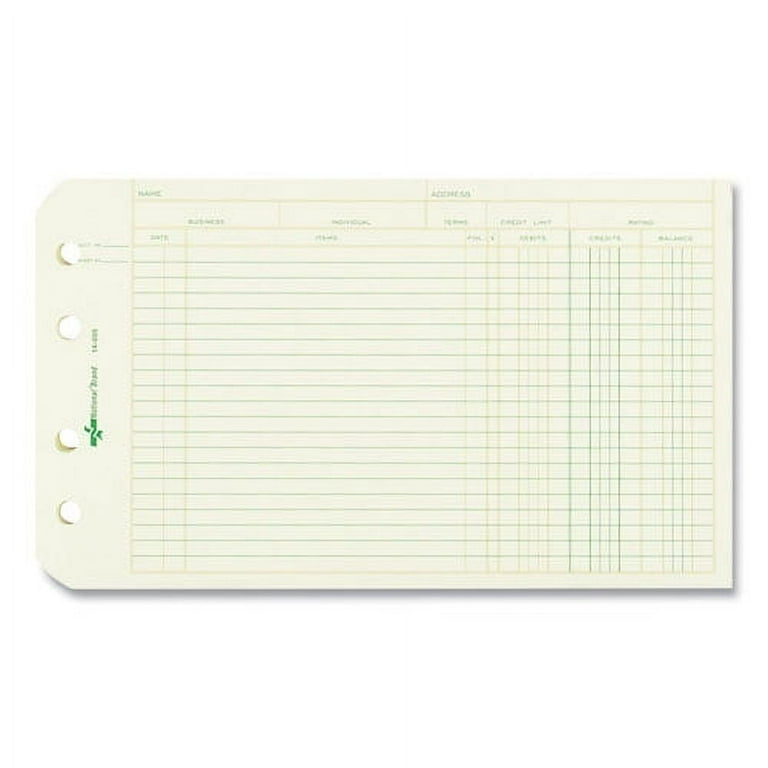 Four-Ring Binder Refill Sheets, 5 x 8.5, Green, 100/Pack Four-Ring Binder Refill Sheets, 5 x 8.5, Green, 100/Pack
