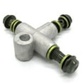 thumbnail image 3 of Conector en T de acoplamiento en T de tubo de 3 vías de aleación de 2X 10mm apto para motocicletas 2 piezas, 3 of 8