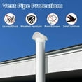 thumbnail image 5 of PVC Vent Cap Radon Vent Cap for 4" Schedule 40, 4 inch PVC Radon Fan Pipe Cap Exhaust Vent Cap for Radon/Flue/Roof Vent System,Radon Vent Cover Stop Rain Snow Leaves, Protect Radon Fan Motor&PVC Pipe, 5 of 7