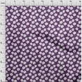 thumbnail image 3 of oneOone Tissu Polyester Lycra Violet Floraux Matériel de Robe Tissu Imprimé Tissu au Mètre 56 Pouces de Large, 3 of 4
