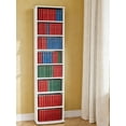 thumbnail image 2 of CD Tower Storage Rack, 8-Tier CD Storage Shelf with Adjustable Shelves, DVD Stand Tower for Living Room, Bedroom, Office, White, 2 of 5