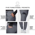 thumbnail image 4 of Kitmaz Pantalon D\'uniforme Médical pour Femmes - Taille Mi-Haute Extensible 4 Directions Anti-Rides Ajusté, Cordon de Serrage et 5 Poches, 4 of 6