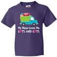 thumbnail image 3 of Inktastic Nana Loves Me Grandson Boys Youth T-Shirt, 3 of 5