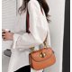 thumbnail image 3 of LHSHID Women Trendy Saddle Bag Special Retro Handle Bags Color Strap Shoulder Bag, 3 of 6