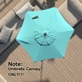 thumbnail image 4 of Abba Patio 7.5ft Lyon Outdoor Patio Umbrella Cover Replacement w/ 6 Sturdy Ribs, Light Blue, 4 of 7