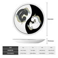 thumbnail image 2 of Gaeub Unicorn in Yoga Print Ceramic Plate,Dinner Plates,Bone China Decorative Plates with Display Stand,Art Ceramic Ornaments for Wall Hanging Decoration-6in, 2 of 6