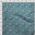 thumbnail image 4 of oneOone Cotton Cambric Dark Teal Blue Fabric Writing Text Sewing Craft Projects Fabric Prints By Yard 56 Inch Wide, 4 of 4