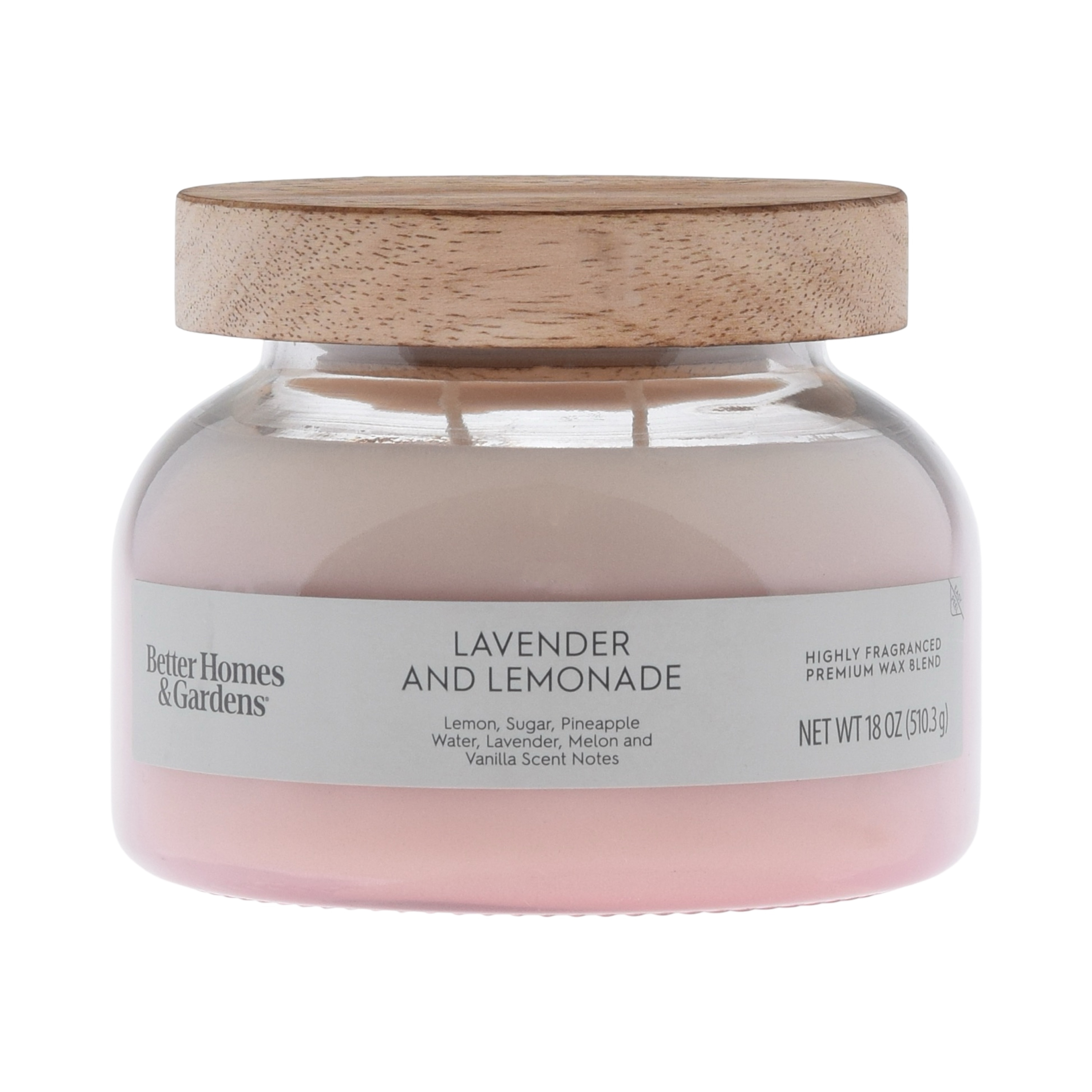 Better Homes & Gardens Lavender Lemonade 2-Wick Jar Candle, 18 oz photo 3
