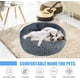 thumbnail image 4 of Cama calmante para perros, cama mullida para gatos, cama redonda de felpa para mascotas, cama para perros con forma de donut para gatos y perros pequeños y medianos, 4 of 5