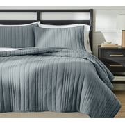 Better Homes & Gardens Gray Linen Blend Quilt, Full/Queen