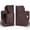 Brown, variant on Gustave Leather Cell Phone Pouch Holster Vertical Belt Clip Waist Bag with Key Holder Belt Loop Holster for iPhone Samsung Models, Red Brown