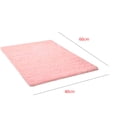 thumbnail image 2 of Living room Bedroom Rug Antiskid Soft Carpet Long Hair Yoga Floor Mat Bedside Cartpet Water Washable Pink 40*60cm, 2 of 9