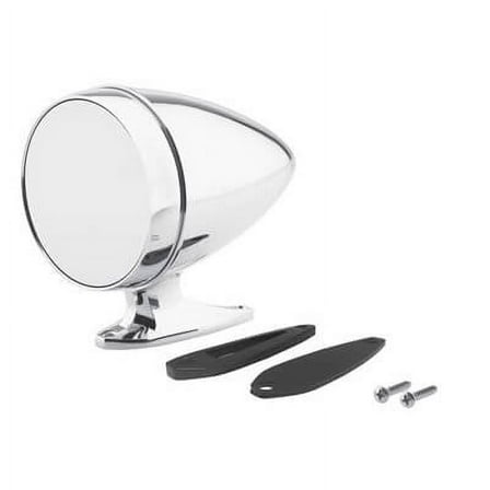 Scott Drake C5RZ-17696-AS Chrome Bullet Mirror Short Base and Standard Glass