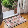 thumbnail image 2 of Pink French Bulldog Flowers Florals Door Rugs,Washable Non Slip Door Mats Indoor,Decorative Door Mats,Entry Mat Indoor for Entrance,Bedroom,Kitchen,Bathroom,30"x17", 2 of 6