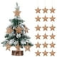 thumbnail image 1 of 18 piezas de decoración para árbol de Navidad: decoración colgante en forma de estrella. Estrellas huecas para la punta del árbol, accesorios para fiestas y decoración de temporada., 1 of 5