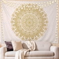 thumbnail image 4 of Gojian Black Blue Mandala Tapestry Wall Hanging Vintage Tapestries Aesthetic Hippie Wall Decor Bohemian Wall Art Boho Home Decoration for Bedroom,Living Room,Dorm, 4 of 6