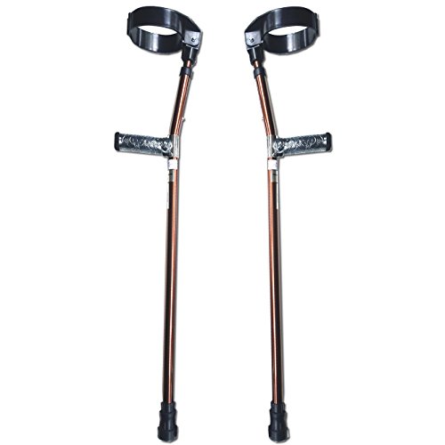 Adjustable Forearm Crutches Size M (Pair) Bronze