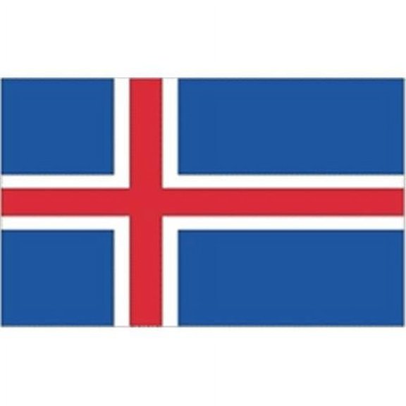 Annin Flagmakers 193571 3 ft.  x 5 ft.  Nyl-Glo Iceland Flag