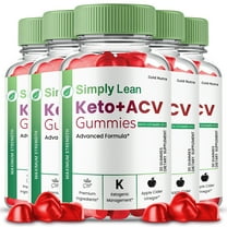 (5 Pack) Simply Lean Keto ACV Gummies, Simply Lean Keto   ACV Gummies, Official Supplement for Men and Women