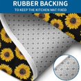 thumbnail image 4 of Black Small Sunflower Pattern Bathroom Rugs Sets 3 Piece,Toilet Cover Set,Absorbent Non Slip Bathroom Mats Sets with U-Shaped Contour Rug Toilet Rug Set, 4 of 5