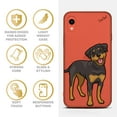 thumbnail image 4 of Case Yard iPhone-XR Case Clear Soft & Flexible TPU Ultra Low Profile Slim Fit Thin Shockproof Transparent Bumper Protective Cover Drop Protective Cell Phone Cases (Rottweiler), 4 of 8