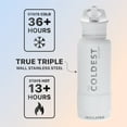thumbnail image 3 of Coldest Sports Water Bottle with Straw Lid Vacuum Insulated Stainless Steel Bottles Reusable Leak Proof Flask for Sports (32 oz, Epic White), 3 of 9